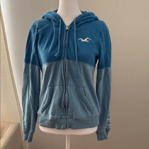 Hollister Two-Tone Blue Hoodie